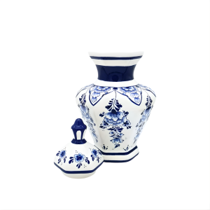 Hexagon Mavi Beyaz Çini Küp | 30 cm