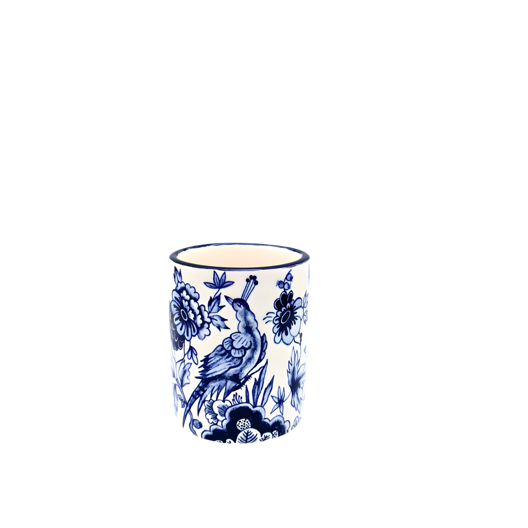 Bluebell No.1 Mavi Beyaz Çini Vazo | 10 cm