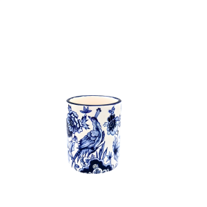 Bluebell No.1 Mavi Beyaz Çini Vazo | 10 cm