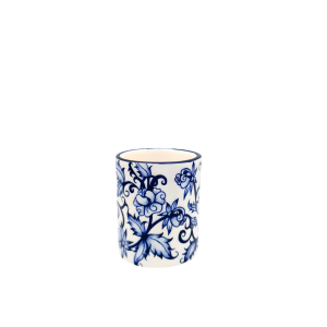 Bluebell No.2 Mavi Beyaz Çini Vazo | 10 cm